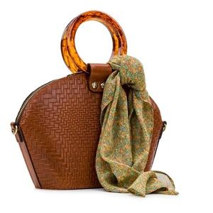 Patricia Nash satchel with scarf